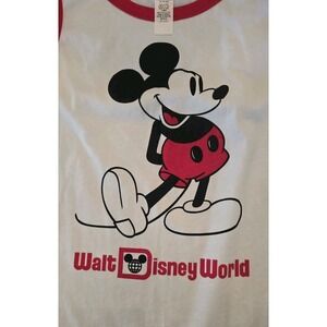 Disney Mickey‎ Mouse Women's Muscle Tee Screen Print Walt Disney World #448 SZ L